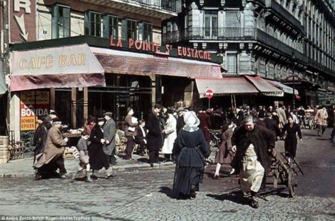 Paris France under german occupation french people streets 0