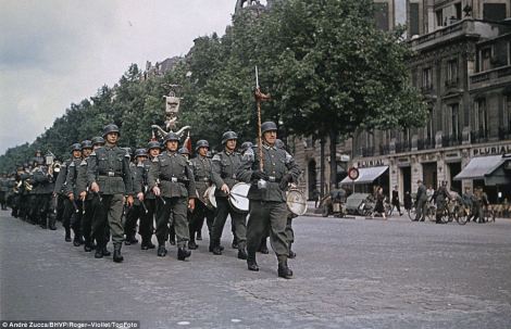 Paris France under nazi german occupation german men officers 1