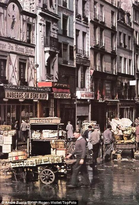 Paris streets France under german nazi occupation photos pictures